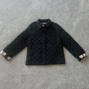 Burberry Black Quilted Kids Jacket